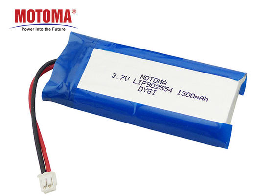 500 주기 의학 리튬 전지, Lipo 건전지 3.7 V 1500mah