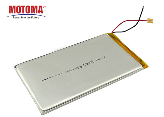 고용량 고성능 재충전 전지 3.7V3000mah 4.5*62*107mm 긴 주기 시간 착용할 수 있는 장치 건전지 팩