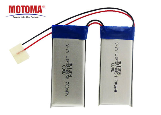 IOT 장치를 위한 재충전이 가능한 고온 배터리 LIP382045 3.7V 700mAh